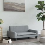 Koeravoodi, helehall, 70 x 45 x 30 cm, kangas