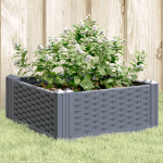 Vaiadega taimekast, hall, 42,5 x 42,5 x 28,5 cm, pp