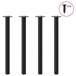 Kohvilaua jalad, 4 tk, must, 72-74 cm teras