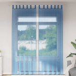 Aasadega voilee kardinad 2 tk, kuninglikult sinised, 140 x 260 cm