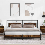 METALLIST VOODIRAAM ILMA MADRATSITA SUITSUTATUD TAMM 193X203 CM