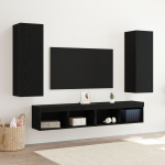 SEINALE PAIGALDATAVAD TV KAPID 2 TK, MUST TAMM, 30,5X30X90 CM, T&Ouml;&Ouml;DELDUD PUIT
