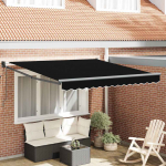 Sisset&otilde;mmatav varikatus must 350 x 250 cm kangas