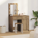 Tualettlaud sahtliga 2 tk pruun 50 x 41 x 135 cm tehispuit