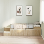 Ladustamisvoodi raam sonoma tamm 75x190 cm