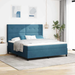 Karbi vedrumadrats madratsiga LEDiga Sinine 180 x 200 cm Samet