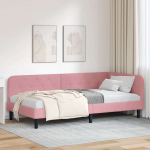 Nurga voodiraam Roosa 100 x 200 cm Samet