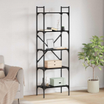 Raamatukapp Must tamm 56 x 32 x 174 cm Tehispuit