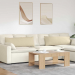 Diivanipadjad 2 tk cream 120 x 40 cm kangas
