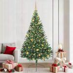 Tehis pre-lit j&otilde;ulupuu koos 300 LED-iga Roheline 210 cm PVC