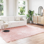 Faux lambanaha vaip tafalla roosa 200 x 280 cm pol&uuml;ester