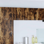 Seinakapp suitsutatud tamm ja valge 30 x 31 x 40 cm tehispuit