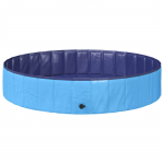 Kokkuvolditav koerte ujumisbassein Sinine 160 x 160 x 30 cm PVC