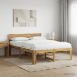 Kaheinimesevoodi raam koos peatsiga ROSTOCK Valge 120 x 200 cm