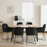 S&ouml;&ouml;gitoa Toolid 6 pcs Samet Must 55 x 50 x 84 cm