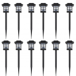P&auml;ikesepatareiga &otilde;ue LED-lambi komplekt 12 tk jalaga 8,6 x 8,6 x 38 cm