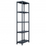 Hoiuriiul, must, 125 kg, 60 x 30 x 180 cm, plast