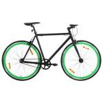 &Uuml;hek&auml;iguline jalgratas, must ja roheline, 700c 51 cm