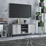 Telerikapp metalljalgadega, hall sonoma tamm, 103,5x35x50 cm