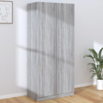 Riidekapp, hall sonoma tamm, 90 x 52 x 200 cm, tehispuit