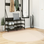 Vaip "huarte", l&uuml;hikese narmaga, pestav, beež, &oslash; 160 cm