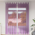 Aasadega voilee kardinad 2 tk, lillad, 140 x 260 cm