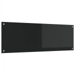 K&ouml;&ouml;gi seinapaneel must 120 x 40 cm karastatud klaas