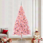 Tehis pre-lit j&otilde;ulupuu koos 300 LED-iga Roosa 240 cm PVC