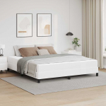 Voodiraam madratsiga PUHAS VALGE 180 x 200 cm kangas