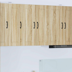 K&ouml;&ouml;gikapp riiuliga 2 tk sonoma tamm 30 x 31 x 80 cm tehispuit