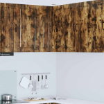 K&ouml;&ouml;gikapp riiuliga suitsetatud tamm 57 x 57 x 80 cm tehispuit