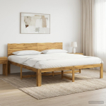 Kaheinimesevoodi raam koos peatsiga ROSTOCK Valge 180 x 200 cm