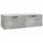 Rippuv TV kapp Betoonhall 98 x 41 x 30 cm Tehispuit
