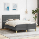 Voodiraam madratsiga peaga Tumehall 120 x 190 cm kangas