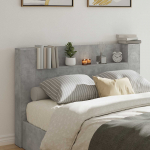 Peats riiuliga peaga Betoonhall 160 x 16,5 x 103,5 cm Tehispuit
