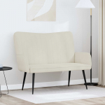 Kaks kohtaline diivan cream 115 x 61 x 87 cm Samet
