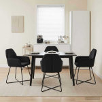 S&ouml;&ouml;gitoa Toolid 4 pcs Samet Must 55 x 50 x 84 cm