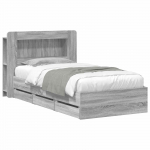 Voodiraam ladustamisega peaga Hall Sonoma 90 x 190 cm Tehispuit