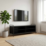 Telerikapp 140 x 39,5 x 50 cm must tamm tehispuit