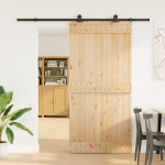 Liuguks narvik naturaalne ja must 100 x 210 cm (213,5 cm)