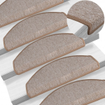 15 tk trepimatid, helepruun, 65 x 24 x 4 cm