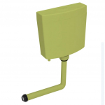 Wc loputuskast alumise vee sisselaskega 3/6 l oliiv