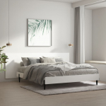 Seinale kinnitatav voodipeats, valge, 240x1,5x80 cm, tehispuit