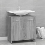 Vannitoakapp, hall sonoma tamm, 60x33x60 cm, tehispuit