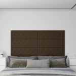 Seinapaneelid 12 tk, pruun, 90 x 30 cm, kunstnahk, 3,24 m&sup2;