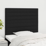 Voodipeatsid 2 tk, must, 80x5x78/88 cm, kangas