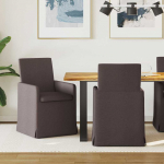 S&ouml;&ouml;gitoa Toolid 2 tk Tumepruun 57 x 67 x 95 cm kangas
