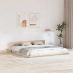 Voodiraam Pruun 200 x 200 cm puit