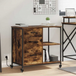 Kapp laadimisjaamaga suitsetatud tamm 76 x 41 x 72 cm tehispuit