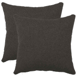 Diivanipadi 2 tk HEERLEN tumehall 50 x 50 cm boucl&eacute;